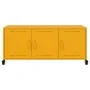 TV-Möbel aus kaltgewalztem Stahl in Gelb, 100,5x39x43,5 cm. von , TV-Möbel - Ref: Foro24-846647, Preis: 98,59 €, Rabatt: %