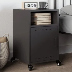 Nachttisch aus schwarzem Stahl 36x39x59 cm von , Nachttische - Ref: Foro24-846716, Preis: 49,72 €, Rabatt: %