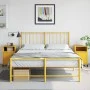 Bedside tables 2 units yellow mustard steel 36x39x59 cm by , Nightstands - Ref: Foro24-846723, Price: 82,67 €, Discount: %