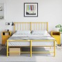 Nachttische, 2 Stück, aus Stahl in Senfgelb, Maße 36x39x59 cm. von , Nachttische - Ref: Foro24-846723, Preis: 83,85 €, Rabatt: %