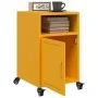 Bedside tables 2 units yellow mustard steel 36x39x59 cm by , Nightstands - Ref: Foro24-846723, Price: 82,67 €, Discount: %