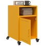 Nachttische, 2 Stück, aus Stahl in Senfgelb, Maße 36x39x59 cm. von , Nachttische - Ref: Foro24-846723, Preis: 83,85 €, Rabatt: %