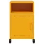 Bedside tables 2 units yellow mustard steel 36x39x59 cm by , Nightstands - Ref: Foro24-846723, Price: 82,67 €, Discount: %