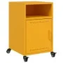 Bedside tables 2 units yellow mustard steel 36x39x59 cm by , Nightstands - Ref: Foro24-846723, Price: 82,67 €, Discount: %