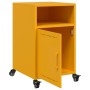 Nachttische, 2 Stück, aus Stahl in Senfgelb, Maße 36x39x59 cm. von , Nachttische - Ref: Foro24-846723, Preis: 83,85 €, Rabatt: %
