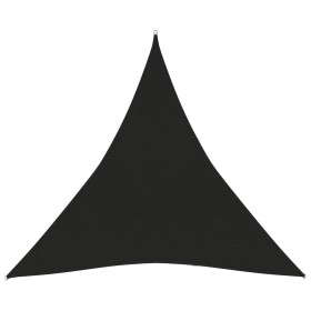 Toldo de vela negro HDPE 160 g/m² 3,6x3,6x3,6 m