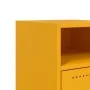 Bedside tables 2 units yellow mustard steel 36x39x59 cm by , Nightstands - Ref: Foro24-846723, Price: 82,67 €, Discount: %