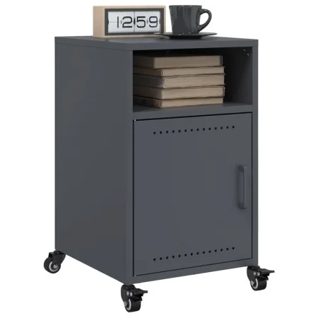 Nachttische, 2 Stück, anthrazitgraues Stahl, 36x39x59 cm. von , Nachttische - Ref: Foro24-846721, Preis: 82,67 €, Rabatt: %