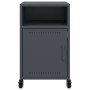 Nachttische, 2 Stück, anthrazitgraues Stahl, 36x39x59 cm. von , Nachttische - Ref: Foro24-846721, Preis: 83,47 €, Rabatt: %
