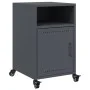 Nachttische, 2 Stück, anthrazitgraues Stahl, 36x39x59 cm. von , Nachttische - Ref: Foro24-846721, Preis: 82,67 €, Rabatt: %