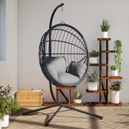 Hängesesselgestell Ei aus anthrazitgrauem Stahl von , Gartenwippen - Ref: Foro24-4007412, Preis: 132,54 €, Rabatt: %