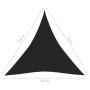 Toldo de vela negro HDPE 160 g/m² 3,6x3,6x3,6 m de vidaXL, Sombrillas - Ref: Foro24-311748, Precio: 25,14 €