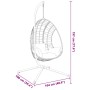 Hängesesselgestell Ei aus anthrazitgrauem Stahl von , Gartenwippen - Ref: Foro24-4007412, Preis: 132,54 €, Rabatt: %