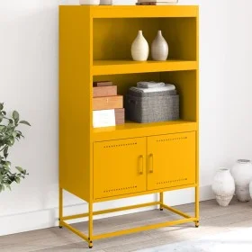 Gelber Senf Stahlschrank 68,5x38,5x123,5 cm von , Sideboards - Ref: Foro24-846503, Preis: 122,75 €, Rabatt: %