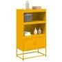 Mustard yellow steel sideboard 68.5x38.5x123.5 cm by , Sideboards - Ref: Foro24-846503, Price: 122,75 €, Discount: %