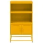 Mustard yellow steel sideboard 68.5x38.5x123.5 cm by , Sideboards - Ref: Foro24-846503, Price: 122,75 €, Discount: %