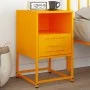 Mesita de noche acero amarillo mostaza 36x39x60,5 cm de , Mesitas de noche - Ref: Foro24-846560, Precio: 61,29 €, Descuento: %