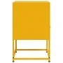 Mesita de noche acero amarillo mostaza 36x39x60,5 cm de , Mesitas de noche - Ref: Foro24-846560, Precio: 61,29 €, Descuento: %