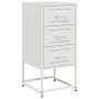 Nachttisch aus weißem Stahl 36x39x78 cm von , Nachttische - Ref: Foro24-846588, Preis: 66,09 €, Rabatt: %