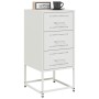 Nachttisch aus weißem Stahl 36x39x78 cm von , Nachttische - Ref: Foro24-846588, Preis: 66,09 €, Rabatt: %
