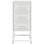 Nachttisch aus weißem Stahl 36x39x78 cm von , Nachttische - Ref: Foro24-846588, Preis: 66,09 €, Rabatt: %