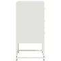Mesita de noche acero blanco 36x39x78 cm de , Mesitas de noche - Ref: Foro24-846588, Precio: 65,45 €, Descuento: %