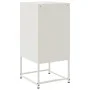 Mesita de noche acero blanco 36x39x78 cm de , Mesitas de noche - Ref: Foro24-846588, Precio: 65,45 €, Descuento: %