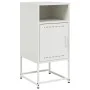 White steel bedside table 36x39x78 cm by , Nightstands - Ref: Foro24-846576, Price: 47,92 €, Discount: %