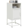 Mesita de noche acero blanco 36x39x78 cm de , Mesitas de noche - Ref: Foro24-846576, Precio: 48,34 €, Descuento: %