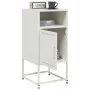 White steel bedside table 36x39x78 cm by , Nightstands - Ref: Foro24-846576, Price: 47,92 €, Discount: %