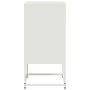 White steel bedside table 36x39x78 cm by , Nightstands - Ref: Foro24-846576, Price: 47,92 €, Discount: %