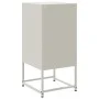 Mesita de noche acero blanco 36x39x78 cm de , Mesitas de noche - Ref: Foro24-846576, Precio: 47,92 €, Descuento: %