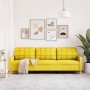 3-seater light yellow fabric sofa, 210 cm by , Sofas - Ref: Foro24-4007419, Price: 299,78 €, Discount: %