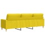 3-seater light yellow fabric sofa, 210 cm by , Sofas - Ref: Foro24-4007419, Price: 299,78 €, Discount: %