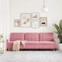 Sofá de 3 plazas terciopelo rosa 210 cm de , Sofás - Ref: Foro24-4007647, Precio: 326,89 €, Descuento: %