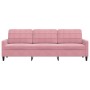 3-seater pink velvet sofa 210 cm by , Sofas - Ref: Foro24-4007647, Price: 335,00 €, Discount: %