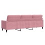 3-seater pink velvet sofa 210 cm by , Sofas - Ref: Foro24-4007647, Price: 335,00 €, Discount: %