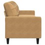 3-seater brown velvet sofa 210 cm by , Sofas - Ref: Foro24-4007651, Price: 296,09 €, Discount: %