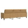 Sofá de 3 plazas terciopelo marrón 210 cm de , Sofás - Ref: Foro24-4007651, Precio: 288,85 €, Descuento: %