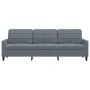 Dark gray velvet 3-seater sofa, 210 cm by , Sofas - Ref: Foro24-4007645, Price: 271,61 €, Discount: %