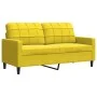 Zweisitzer-Sofa aus gelbem Samt, 140 cm. von , Sofas - Ref: Foro24-4007630, Preis: 240,87 €, Rabatt: %