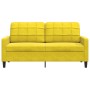 Zweisitzer-Sofa aus gelbem Samt, 140 cm. von , Sofas - Ref: Foro24-4007630, Preis: 245,56 €, Rabatt: %