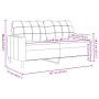 Zweisitzer-Sofa aus gelbem Samt, 140 cm. von , Sofas - Ref: Foro24-4007630, Preis: 245,56 €, Rabatt: %