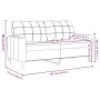 Zweisitzer-Sofa aus gelbem Samt, 140 cm. von , Sofas - Ref: Foro24-4007630, Preis: 240,87 €, Rabatt: %