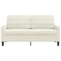 2-seater cream velvet sofa, 140 cm by , Sofas - Ref: Foro24-4007632, Price: 243,39 €, Discount: %