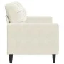 2-seater cream velvet sofa, 140 cm by , Sofas - Ref: Foro24-4007632, Price: 243,39 €, Discount: %