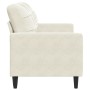 Zweisitzer-Sofa aus cremefarbenem Samtstoff, 140 cm. von , Sofas - Ref: Foro24-4007632, Preis: 248,11 €, Rabatt: %
