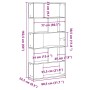 Librería 5 niveles madera ingeniería negra 80,5x23,5x162,5 cm de , Librerías y estanterías - Ref: Foro24-852772, Precio: 54,7...