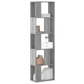 5-level Sonoma gray wood bookshelf 45x23.5x162.5 cm by , Bookcases and shelves - Ref: Foro24-852785, Price: 50,48 €, Discount: %