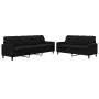 Zweiteiliges Sofaset mit schwarzen Samtkissen. von , Sofas - Ref: Foro24-3278476, Preis: 480,79 €, Rabatt: %